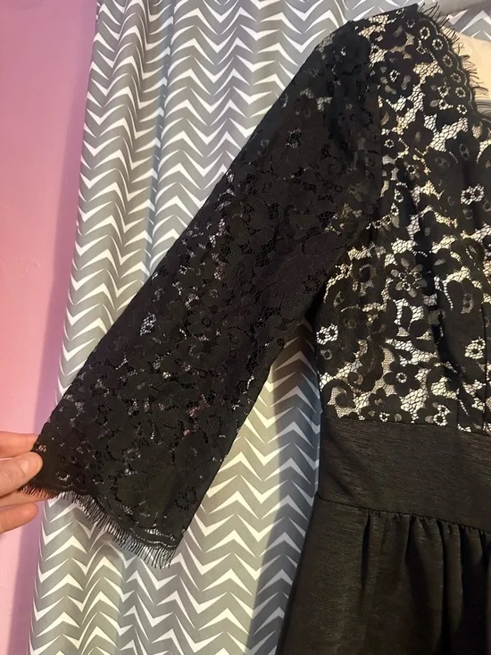 NWOT Eliza J | Black Missy Lace Dress, size 8 - Picture 6 of 9